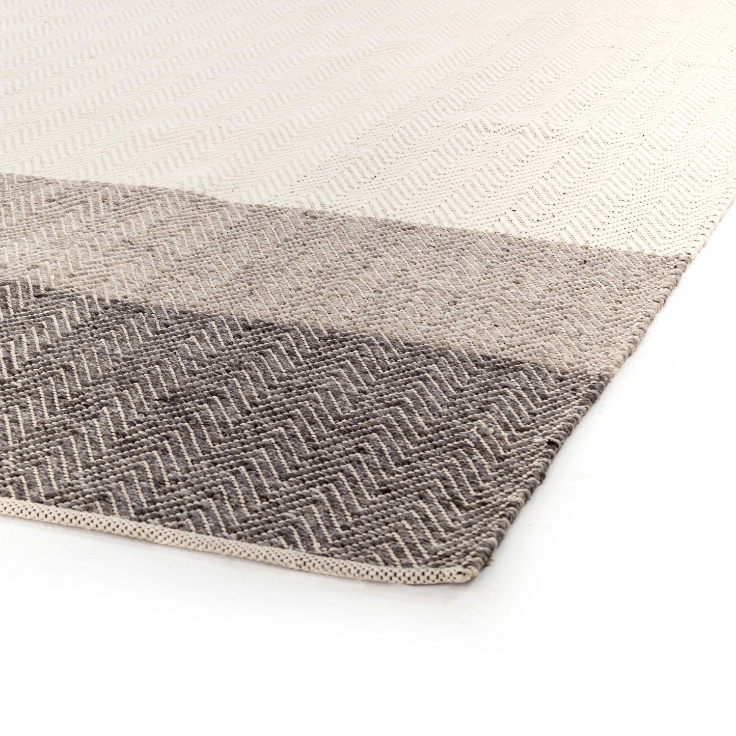 Color Block Wool & Cotton Rug