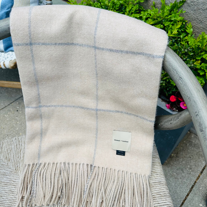 Patterned Baby Alpaca Wool Throw