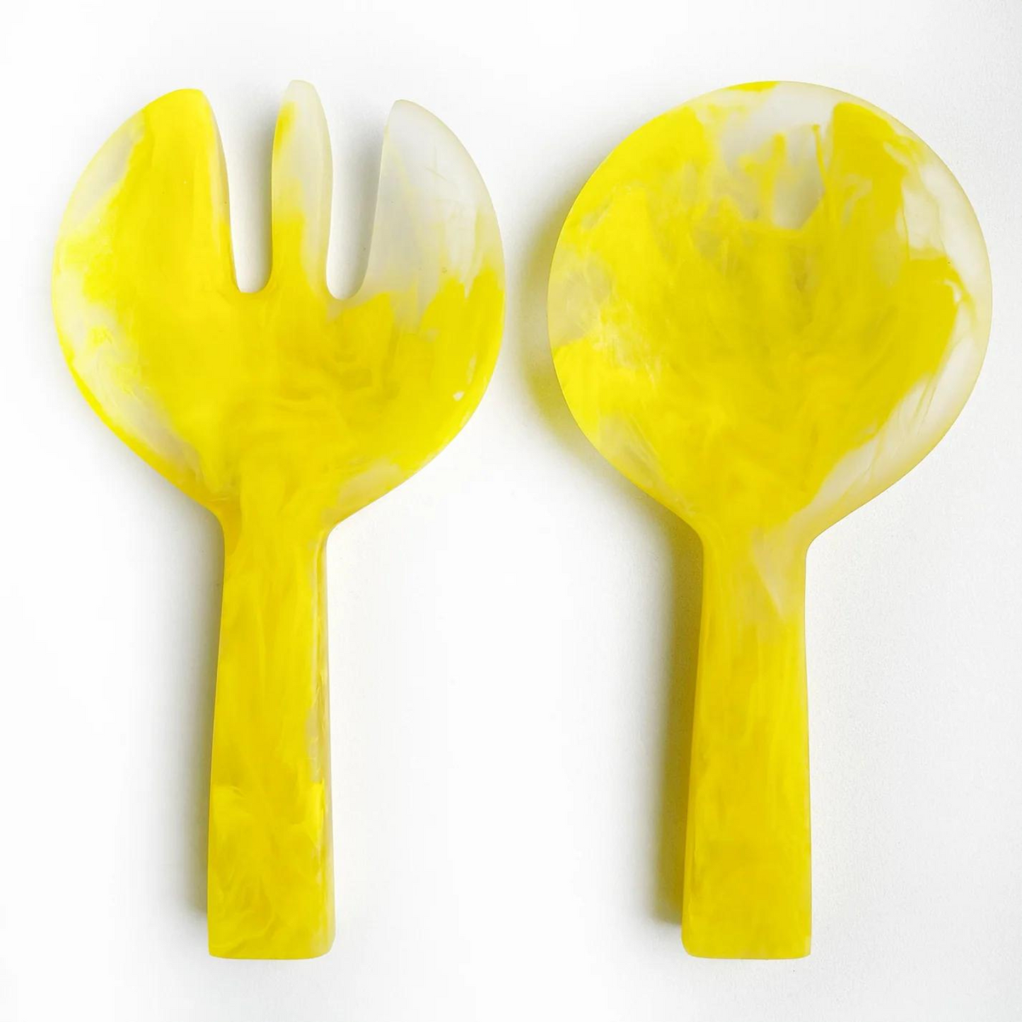 Resin Short Handle Salad Servers