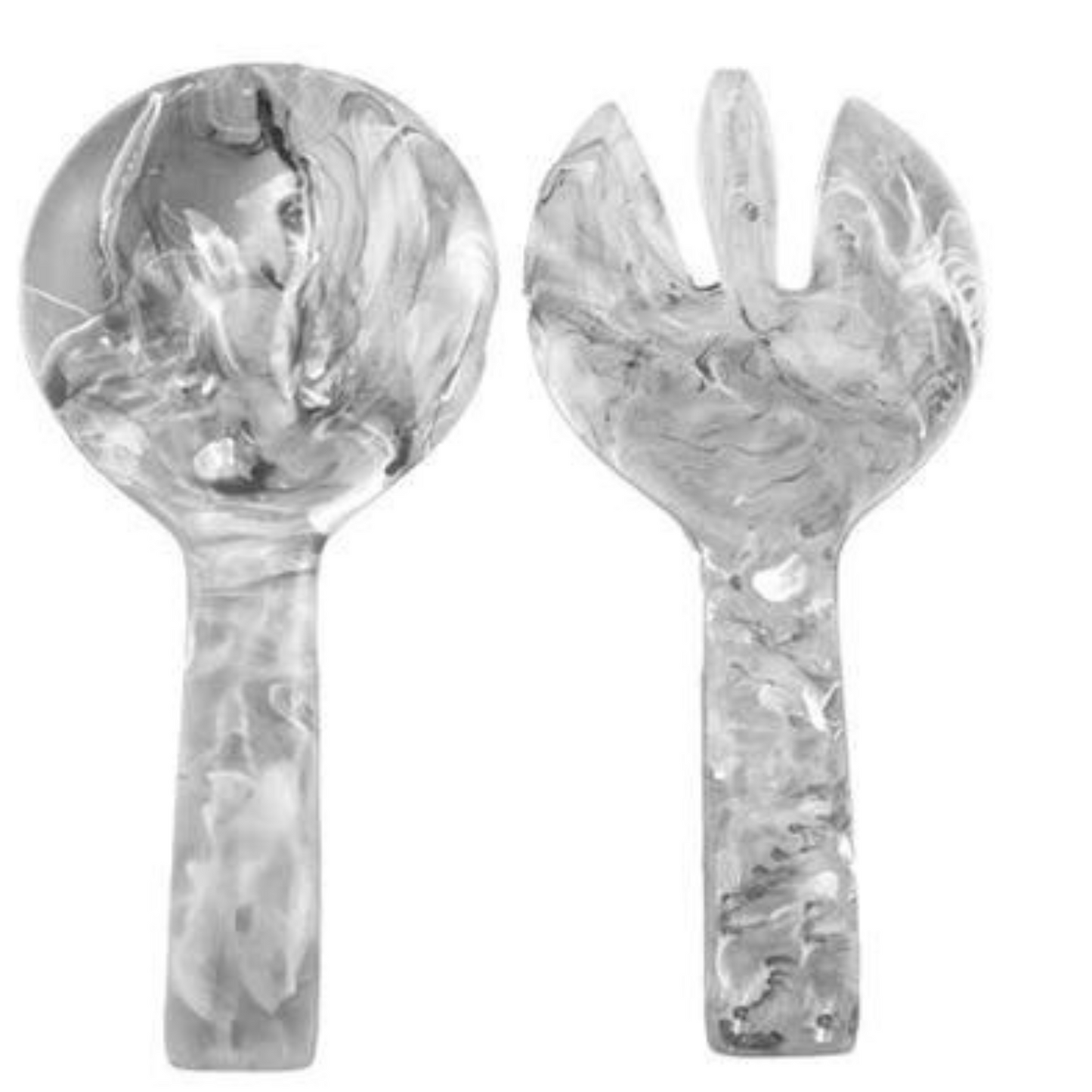 Resin Short Handle Salad Servers