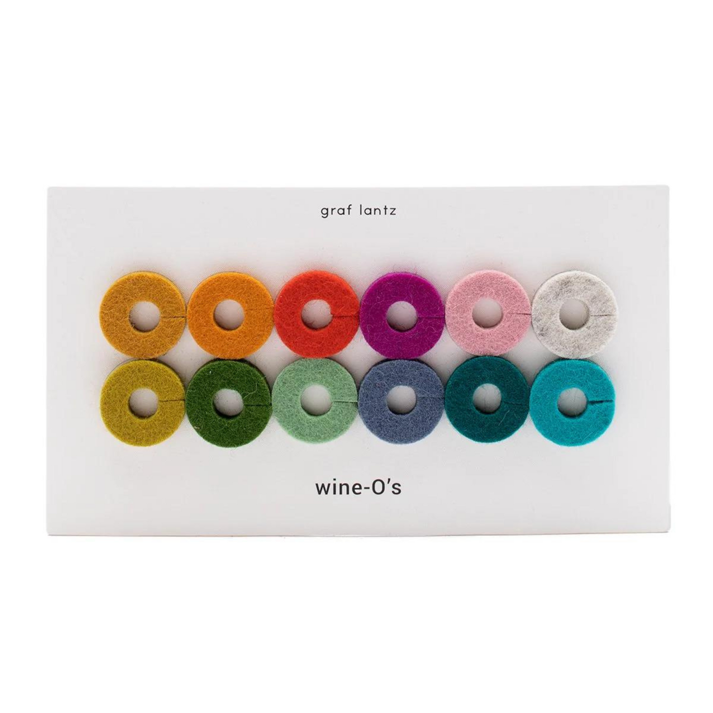 Wine-O's Merino Wool Felt Round Wine Markers