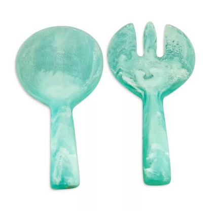 Resin Short Handle Salad Servers