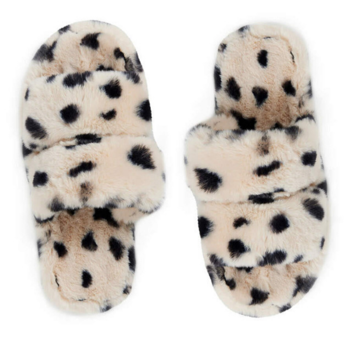 Faux Fur Platform Slippers