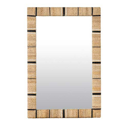 Colored Seagrass Rectangular Mirror