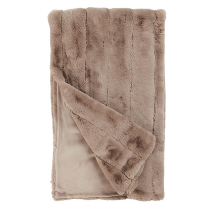 Faux Fur Posh Throw