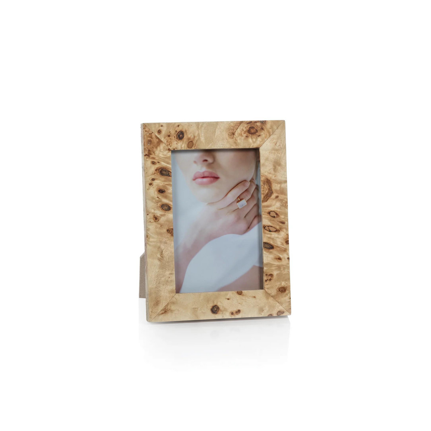 Burl Wood Veneer Photo Frame