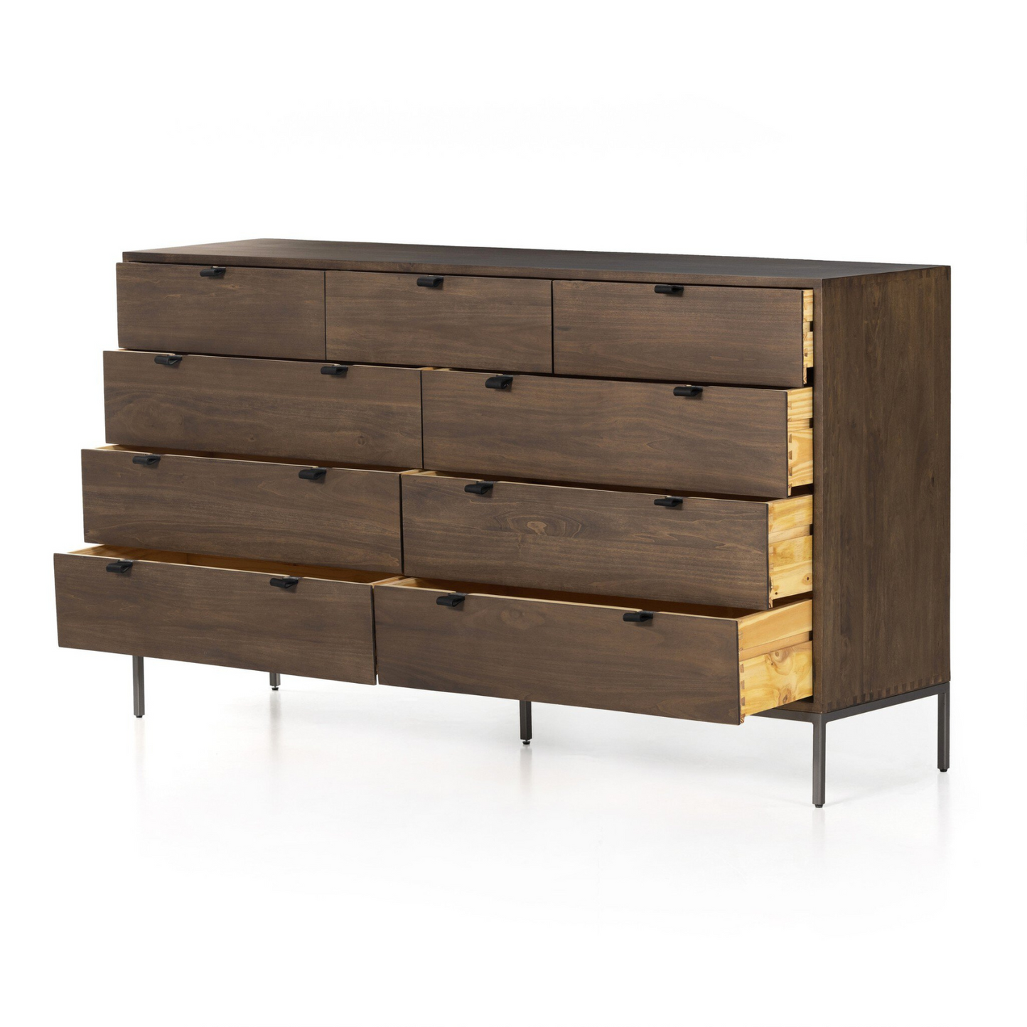 Poplar 9-Drawer Dresser