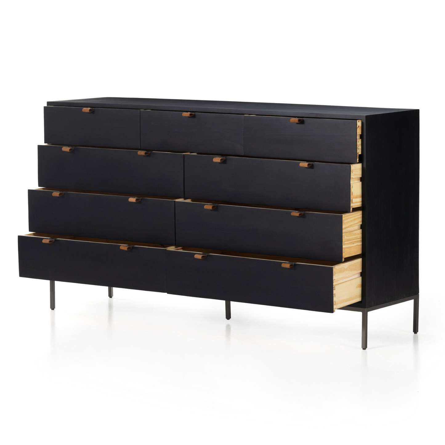 Poplar 9-Drawer Dresser