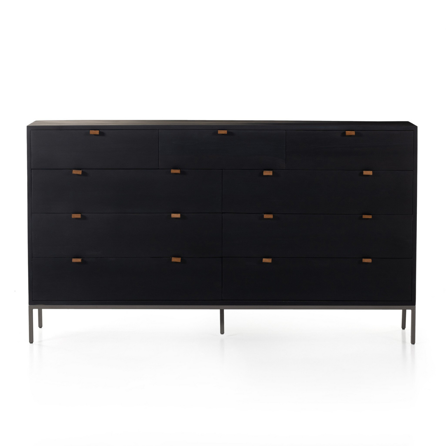 Poplar 9-Drawer Dresser