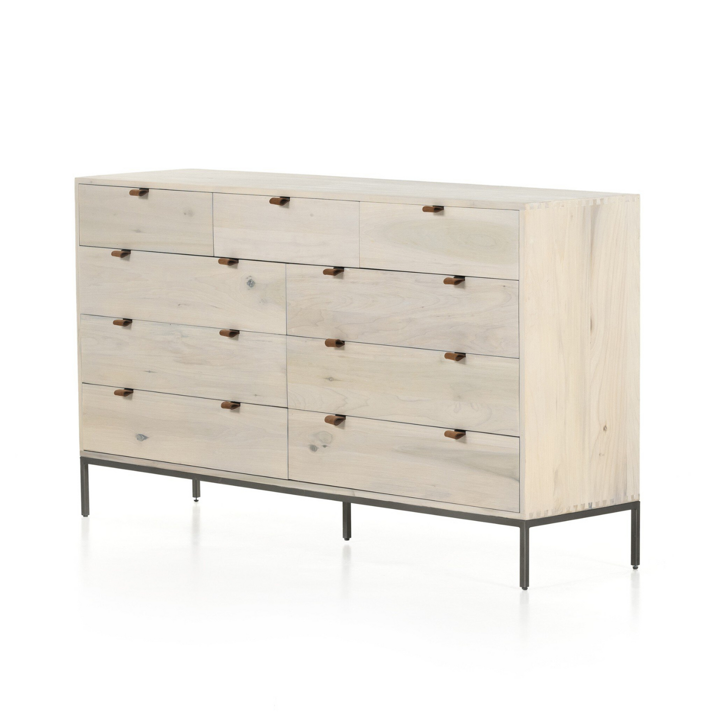 Poplar 9-Drawer Dresser