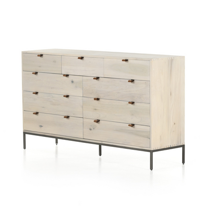 Poplar 9-Drawer Dresser