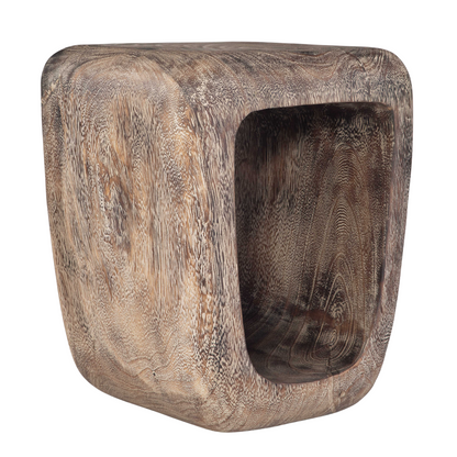 Suar Wood Accent Stool