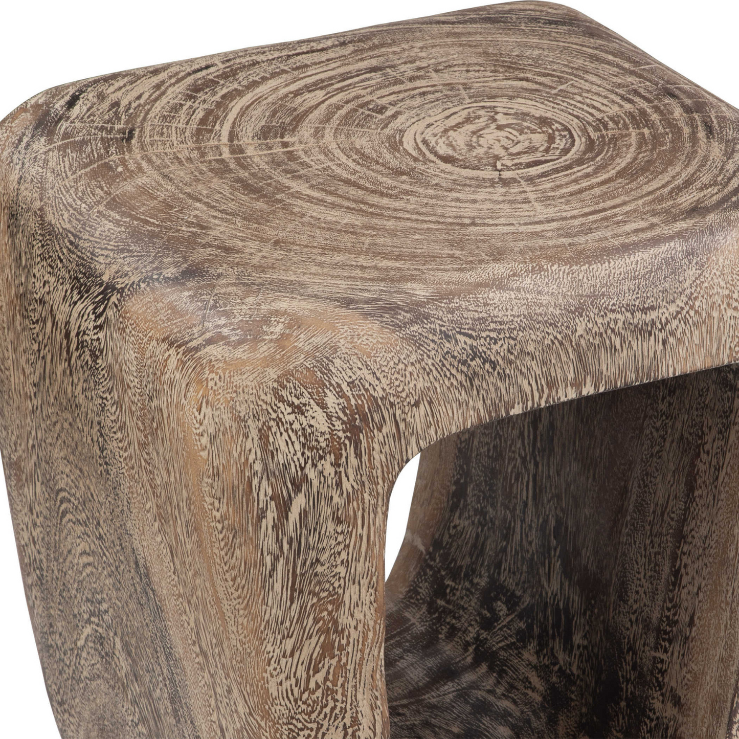 Suar Wood Accent Stool