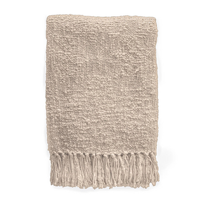 Soft Boucle Cotton Throw