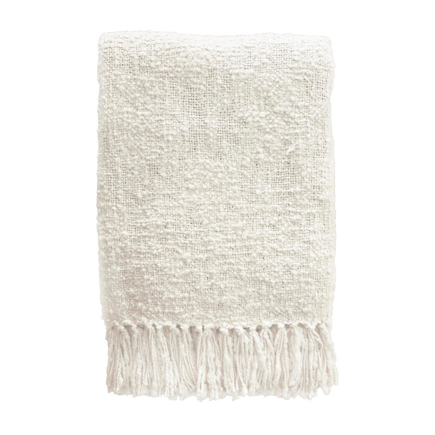 Soft Boucle Cotton Throw