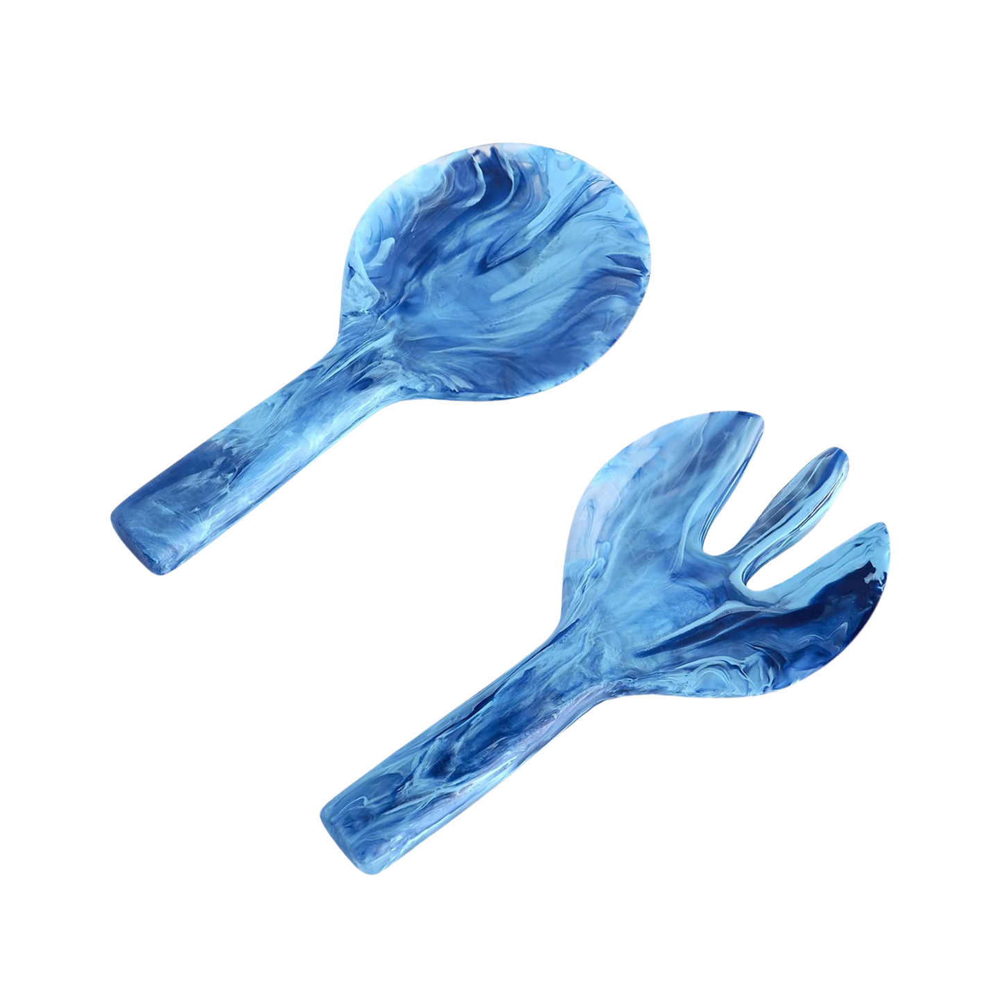 Resin Short Handle Salad Servers