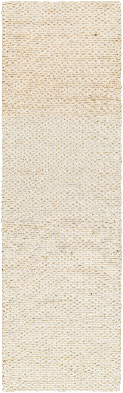 Coil Bleached Jute Rug