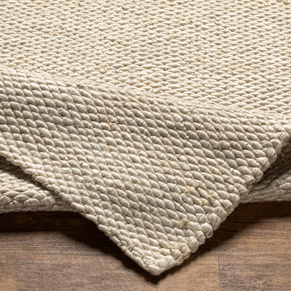 Coil Bleached Jute Rug