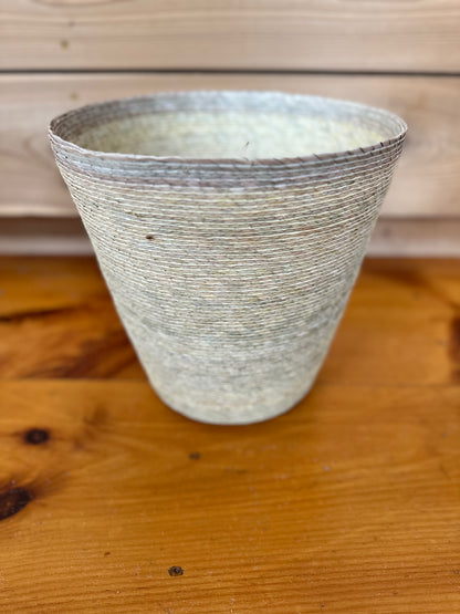 Conical Natural/Stripe Basket