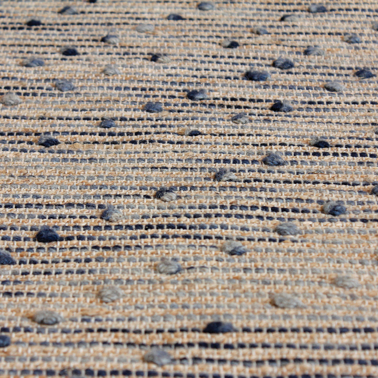 Blue Wool & Hemp Rug