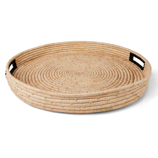 Raffia Round Tray