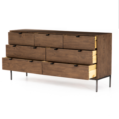 Poplar 7-Drawer Dresser