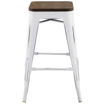 Bamboo & Metal Counter Stool