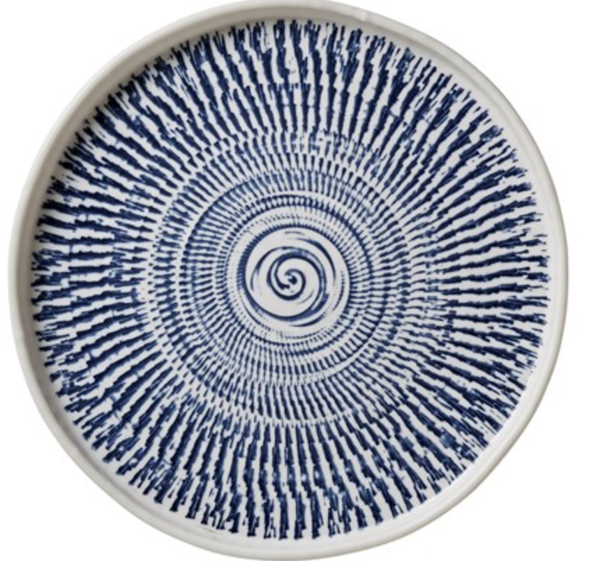 Tribal Blue Salad Plate