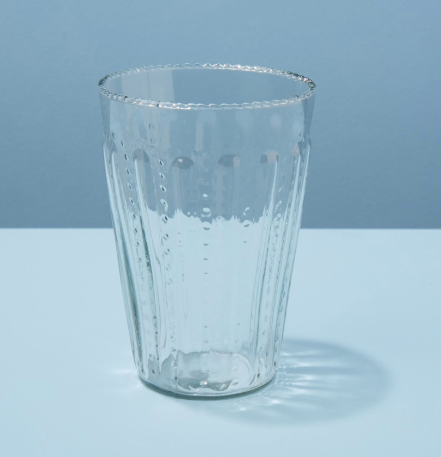 Ruffle Glass Tumbler