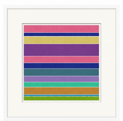 Abstract Stripes Print