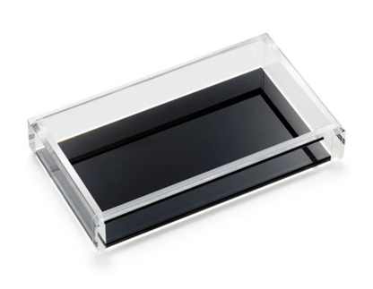 Lucite Guest Towel Tray