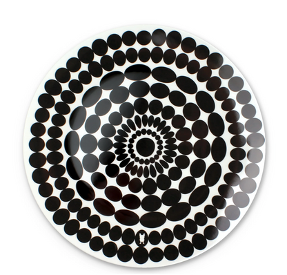 Colorful Patterned Round Platter