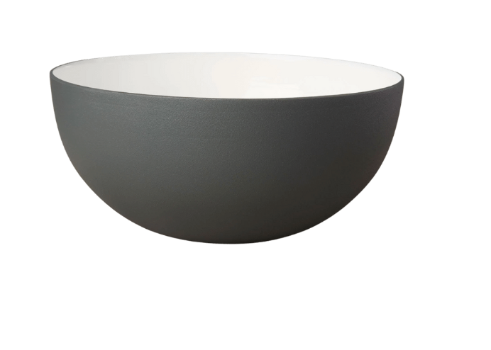 Aluminum & Enamel Large Bowl