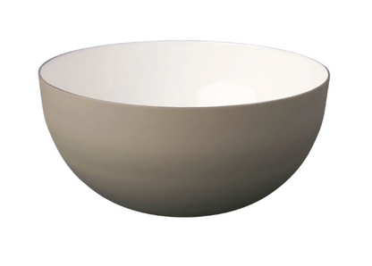 Aluminum & Enamel Large Bowl