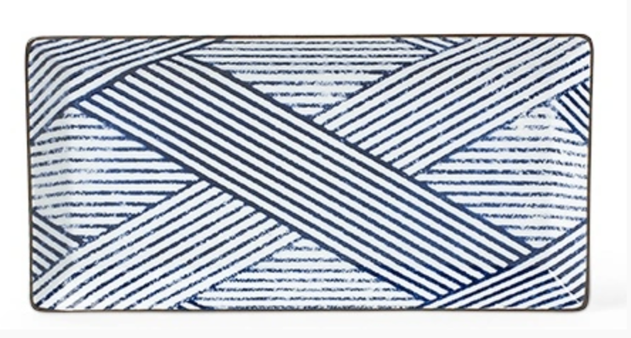 Aizome Shima Rectangle Plate