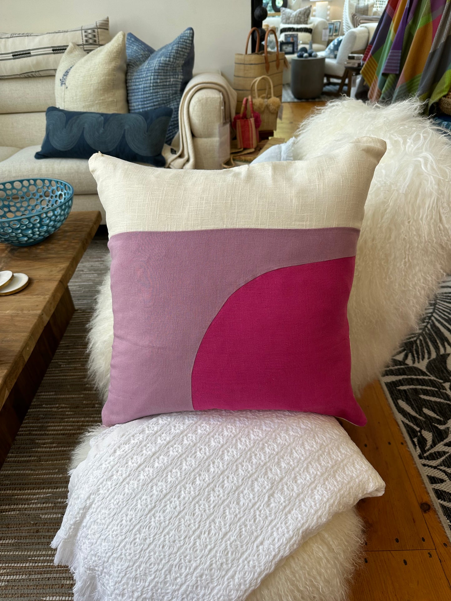 Linen Tricolor Pillow