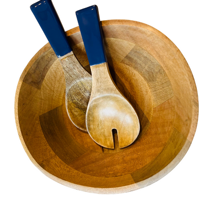 Indy Home Mango Wood Natural Curve Bowl