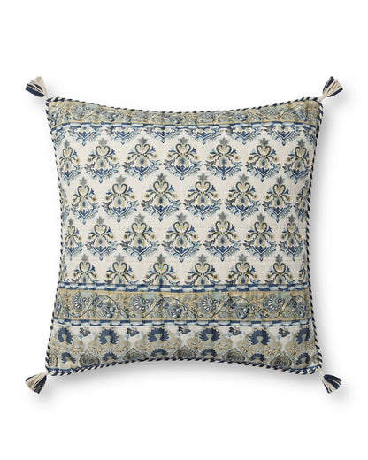 Floral Pillow with Tassels